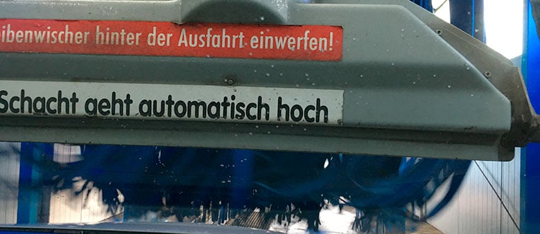 Hauptwäsche Trocknung in der TopWash Autowaschstraße